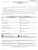 Form Erd-9646 - Business Closing/mass Layoff Complaint