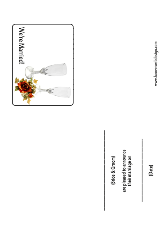 Invitation Template - Marriage Printable pdf