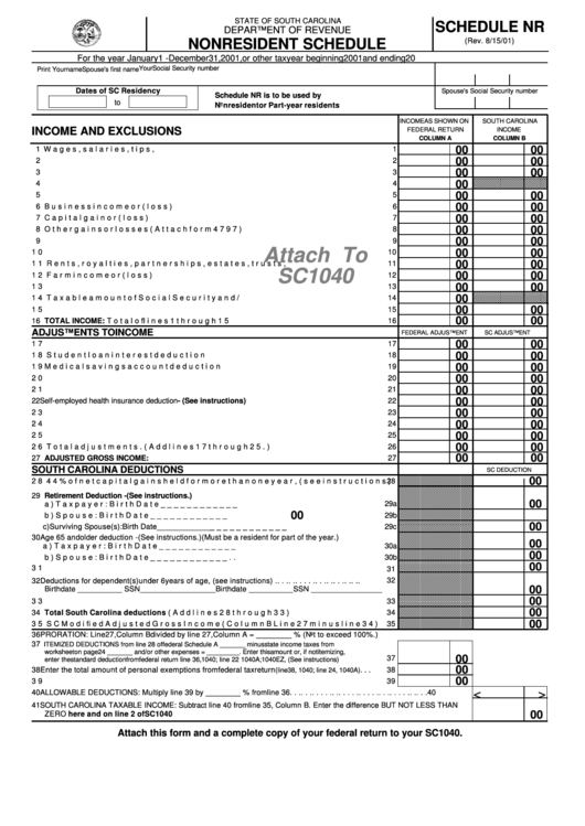 schedule-nr-nonresident-schedule-2001-printable-pdf-download