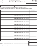 Form Mt-52 - Schedule D - Tax-free Sales - 2009