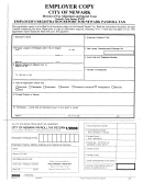 Form Py-3 - Employer's Registration Report For Newark Payroll Tax - 2008