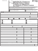Form Mt-202 - Application For A License As A Wholesale Dealer Of Tobacco Products Or An Appointment As A Distributor Of Tobacco Products - 2008