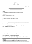 Request Form For Copies Of Public Records - Ashby Police Department