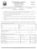 Form Dic4316 - Application For Examination Examination Certificate
