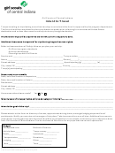 Girl Scouts Of Central Indiana Intent To Travel Form