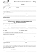 Parent Permission For Girl Scout Activity Form