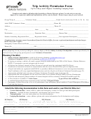Trip Activity Permission Form