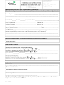 Form M-03 - Financial Aid Application For Girl Registration Only Form