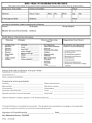 Form 2078 - R - Girl Health Examination Record Form