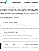 Financial Aid Application For Child Form