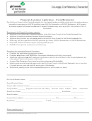 Financial Assistance Application Event/destination Form