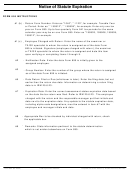 Form 895 - Notice Of Statute Expiration