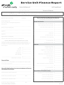 Service Unit Finance Report Form