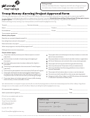 Girl Scouts River Valleys Troop Money-earning Project Approval Form