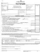 Income Tax Return Form 2005 - City Of Springdale