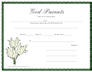 God Parents Certificate Template