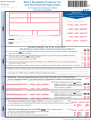 Maine Residents Property Tax And Rent Refund Application Form - 2007