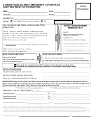 Illinois Food Allergy Emergency Action Plan And Treatment Authorization Printable pdf