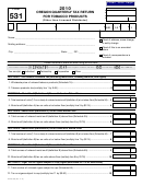 Fillable Form 531- Oregon Quarterly Tax Return (Other Than Licensed Distributor) - 2010 Printable pdf