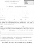 Application For Pyrotechnic Operator's Permit