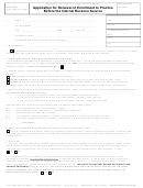 Form 8554 - Application For Renewal Of Enrollment To Practice Before The Internal Revenue Service (2005)