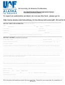 Accident/incident Report Form - University Of Alaska Fairbanks