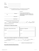 Form 230 - Changing The Date Of Court Hearing - County Of Contra Costa