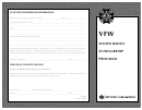 Vfw Wood Badge Scholarship Program - Application Form