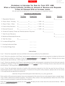 Worksheet To Calculate Tax Rate For Form Dte 140m - Ohio