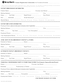 Patient Registration Information Form