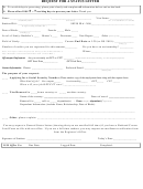Request For A Status Letter Form