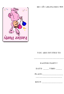 Easter Party Invitation Template
