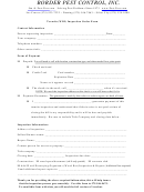 Termite (wdi) Inspection Order Form
