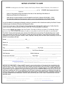 Notice Of Intent To Cure Form - Boulder County Public Trustee