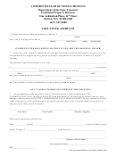 Lost Stock Affidavit Form - Department Of The State Treasurer