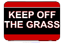 Keep Off The Grass Sign Template