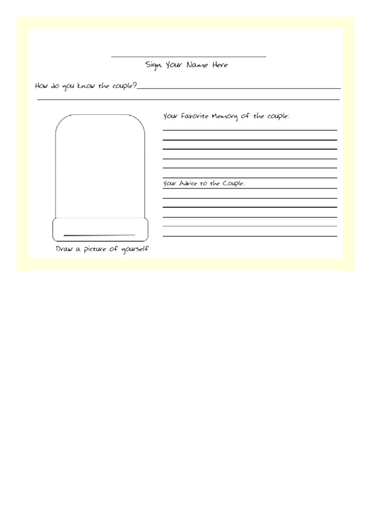 Wedding Shower Template Printable pdf