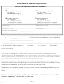 Form 391 C - Designation Of An Authorized Representative Form - Highmark Blue Shield - Pennsylvania