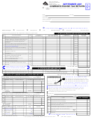 Combined Excise Tax Return Form - September 2001