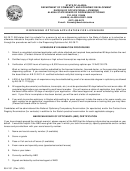 Form 08-4151 - Dispensing Optician Application For Licensure