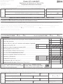 Form Ct-1120 Ext - Application For Extension Of Time To File Corporation Business Tax Return - 2014