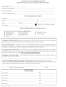 Request For Copy Of Incident/crime Report Form