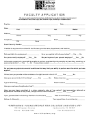 Faculty Application Form