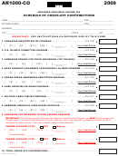 Form Ar1000-co - Individual Income Tax - Schedule Of Check-off Contributions - 2009