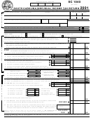 Form Sc 1040 - Individual Income Tax Return - 2001 Printable pdf