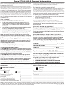 Form Ptax-342-r - General Information