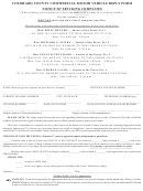 Colorado County Commercial Motor Vehicle Reply Form