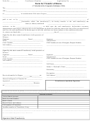 Form For Transfer Of Shares