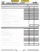 Fillable Schedule Ca (540) - California Adjustments - Residents Template - 2005 Printable pdf