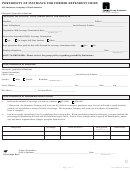 Fillable Portability Of Insurance Form For Former Dependent Child Printable pdf